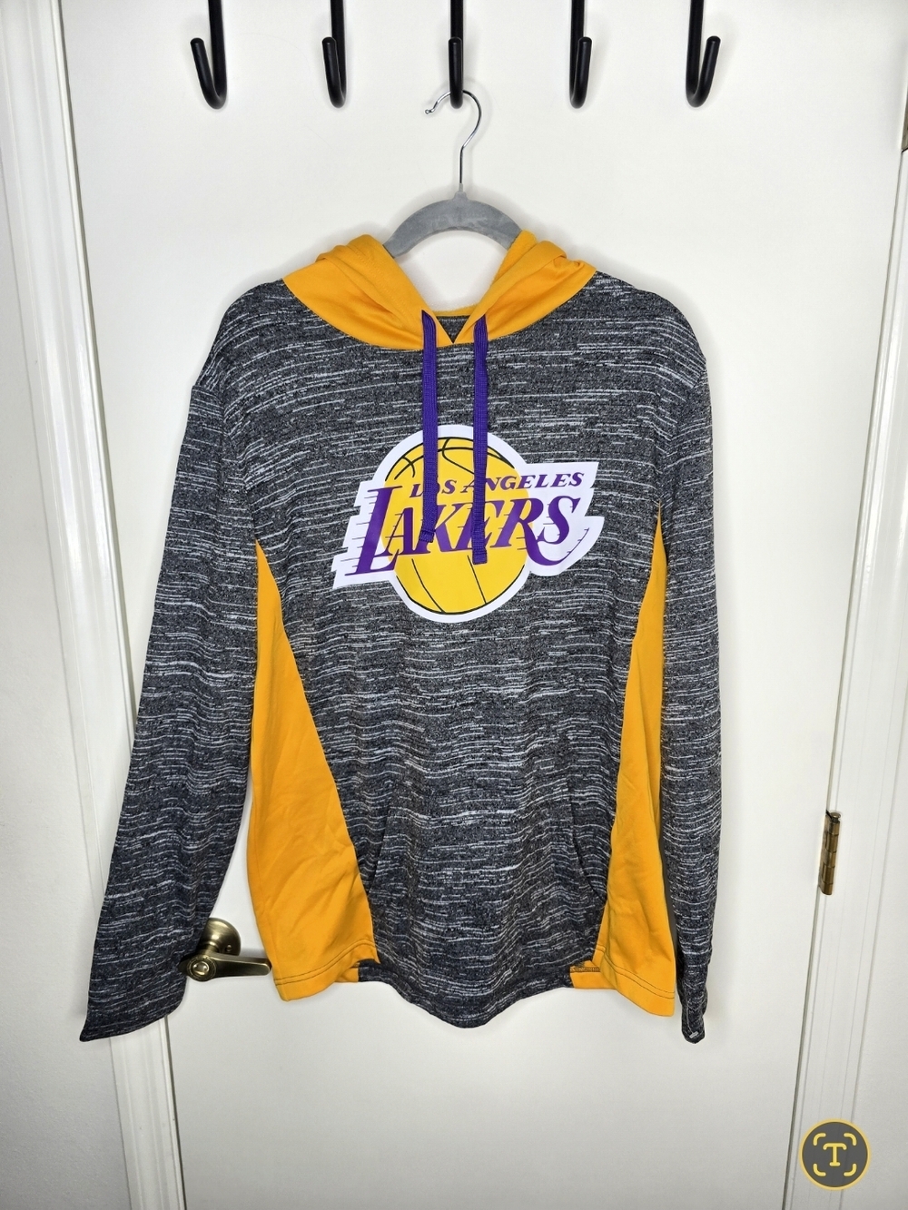 Fanatics Los Angeles Lakers Gray & Gold Pullover Hoodie